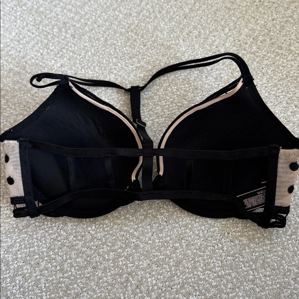 Victoria Secret Very Sexy Push Up Polka Dot Underwire Bra 34C